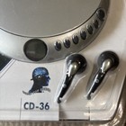 Nib Jensen Compact Disc Cd Player Model Cd-36 Silver W  Earbuds New Walkman