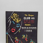 Rare Vintage Club 82 Occasions Program - 1956 New York City  Kitt Russell 