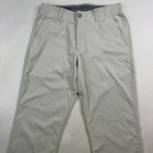 Under Armour The Showdown Mens 32x32 Beige Elastic Waist Performance Golf Pants