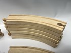     wooden Train Tracks Lot Thomas Brio Compatible 19 Pc Lot Curved  Track 7 