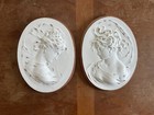 Rare Victorian Cameo Wall Hangings Pair Of 2