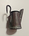 Antique Teapot Miners Oil Lamp Liberty Clanton Engraved Lady Liberty