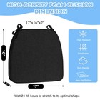 Dining Room Chair Seat Pads For Chairs Set Of 4 D-shaped 40d Foam work Bar Fa