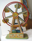 Rare Antique Nifty J Chein For Borgfeldt Ferris Wheel C 1925 Excellent Tin Litho