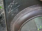 Antique  Fireplace Cast Iron Surround  Frame  Arched Musical Lyre-ornate  1800 s
