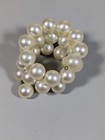 Ivory Color Faux Pearl 13mm Bead Memory Wire Wrap Bracelet