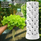 80 Pot Vertical Hydroponics Tower Systems Set Hydroponic Growing Kit Garden Home