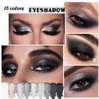 Black Smoky Eye Shadow Palette  15 Colors Black Dark Grey Smokey Goth Eyeshadow 