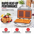 2-slice Electric Waffle Maker  Non-stick Plates  Bake Crisp Golden Waffles
