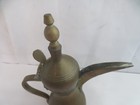 Vintage Brass Middle Eastern Dallah Coffee Tea Pot Turkish Arabic Lot Of 3