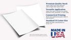 Extra Heavy Duty 130lb Cover Cardstock - Bright White - 350gsm 17pt Thick Pap   