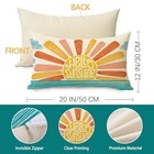 Hello Sunshine Sun Lumbar Decorative Throw Pillow Cover 20  X 12   pack Of 1 