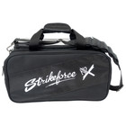 Kr Strikeforce Fast Double Black 2 Ball Tote With Shoes Bowling Bag