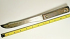 Rare  Vintage Fixed Blade Butchers Knife  Very Old  Butcher Knife  Full Tang