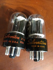 2- 6em7 6ea7 2071 Pair Silvertone Radio Audio Amplifier Vacuum Tubes Tested Good