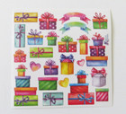 Violette Stickers - Presents - 4x4 Square Sheet Of Stickers  k29