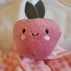 Carters Just One You Lovey Strawberry Security Blanket Pink Gingham Plush Toy