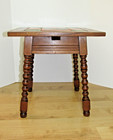 Antique 1930s California Spanish Revival Tile Top Table Monterey Mission Style