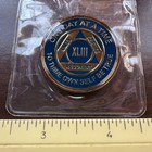 43 Xliii Year Aa Medallion Teal Alcoholics Anonymous Sobriety Chip Coin