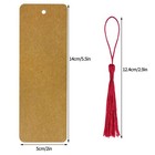 120 Kraft Paper Bookmarks  100 Tassels  Diy Crafts  Gift Tags  5 5x2 Inch  Brown
