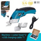 11000rpm Electric Scissors Battery Operated For Fabric Leather Cardboard 2 Blade