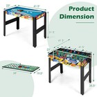 12-in-1 Combo Game Table Set W  Foosball Air Hockey Pool Ping Pong Chess Bowling
