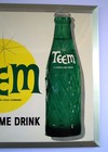 Teem Soda Bottle Advertising Sign 1960s Pepsi Cola Bottle Bottling Company Rare 