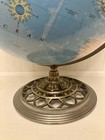 Vintage George F Cram 12    World Globe W  Decorative Ornate Brass Base