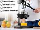 Zulay Kitchen Cast-iron Heavy-duty Professional Citrus Juicer