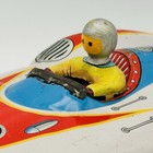 Vintage antique Cragstan Tin Friction Racer Toy Car Japan  23