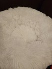 Round Plush Donut Pet Dog Cat Bed Fur Cuddler Warm Soft Puppy Calming Bed Kennel