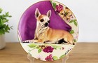 Bradbury Mint    reserved Seating    Chihuahua Collector Plate By John Silver