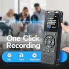 96gb Digital Voice Recorder One Click  Hd Recording Easy Control Voice Recorder