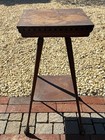 Vintage Oak Wood Table Side Table Accent Table