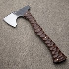 Hand Forged  American  Tomahawk  full Tang Hatched   Axe Knife Combo  Sheaths