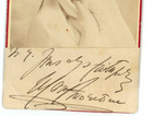 Vintage Cabinet Card Autographed By Mary Anderson American Stage Actress