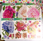Large Flower Wall Decal Lot Of 6 Packs Decals Stickers Floral Decoration  Peel  