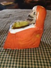 Rare Ceramic Halloween Nodder Jaw Skeleton Ashtray Made In Japan