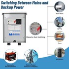 50 Amp 6 Circuit Transfer Switch Kit For Generator  120 240v Pre-wired Automa   