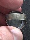 German Regiment Silver And Hot Baked Enamel Ring Size 11