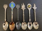 12 Souvenir Spoons Caribbean Barbados Cura  ao Grenada Trinidad Tobago Lucia 