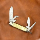 Vintage Bsa Boy Scout  Imperial Official 4 Blade Pocket Knife Pearl Scales  7