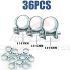 36 Pcs 1 4  5 16  3 8  Fuel Injection Gas Line Hose Clamps Clip Pipe Clamp Us