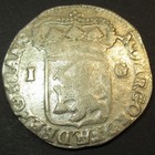 Us Colonial Dutch Colony Silver Guilder Dollar 1706 Virgin Of Holland Certificat