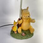 Vtg Winnie The Pooh   Piglet Under Umbrella Lamp Vintage