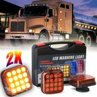 Led Magnetic Wireless Tow Towing Trailer Rear Tail Lights 2000mah Battery 12v