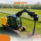 Heavy Duty 2  Round To Hex Auger Bit Adapter Conversion For Skid Steer Tractor