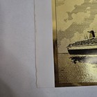 1989 Ss Norway Gold Embossed Near-mint Souvenir Artwork   norwegian Cruise Lines
