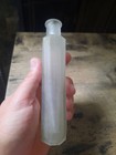 Vintage Frosted Glass Antique Perfume Bottle With Bubbles Approx 6  Tall 