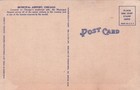 Linen Chicago Municipal Airport Vintage Postcard